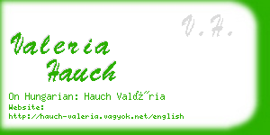 valeria hauch business card